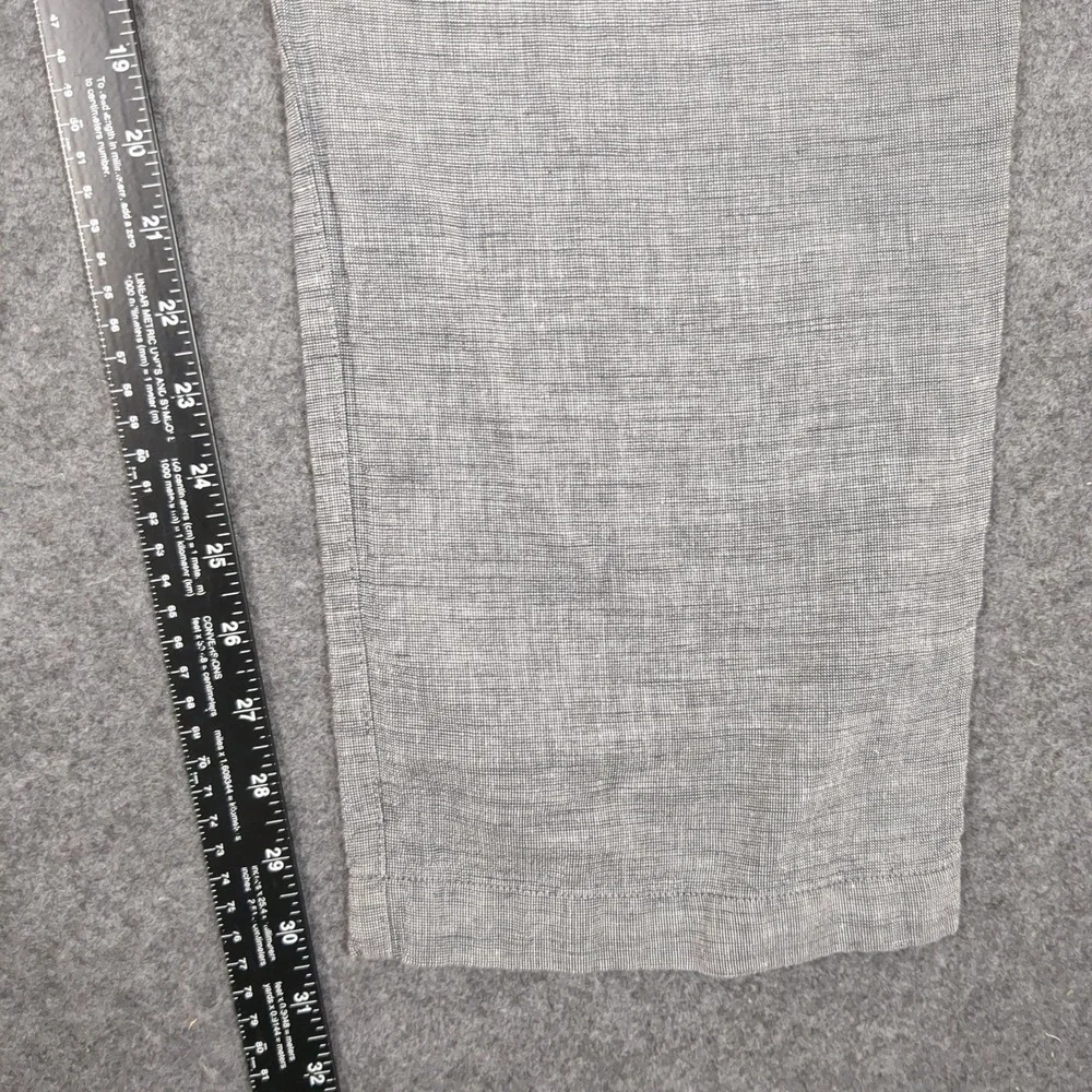 Banana Republic Aiden Fit Mens 36x32 Gray Linen Blend‎ Slim Chino Pants Slacks
